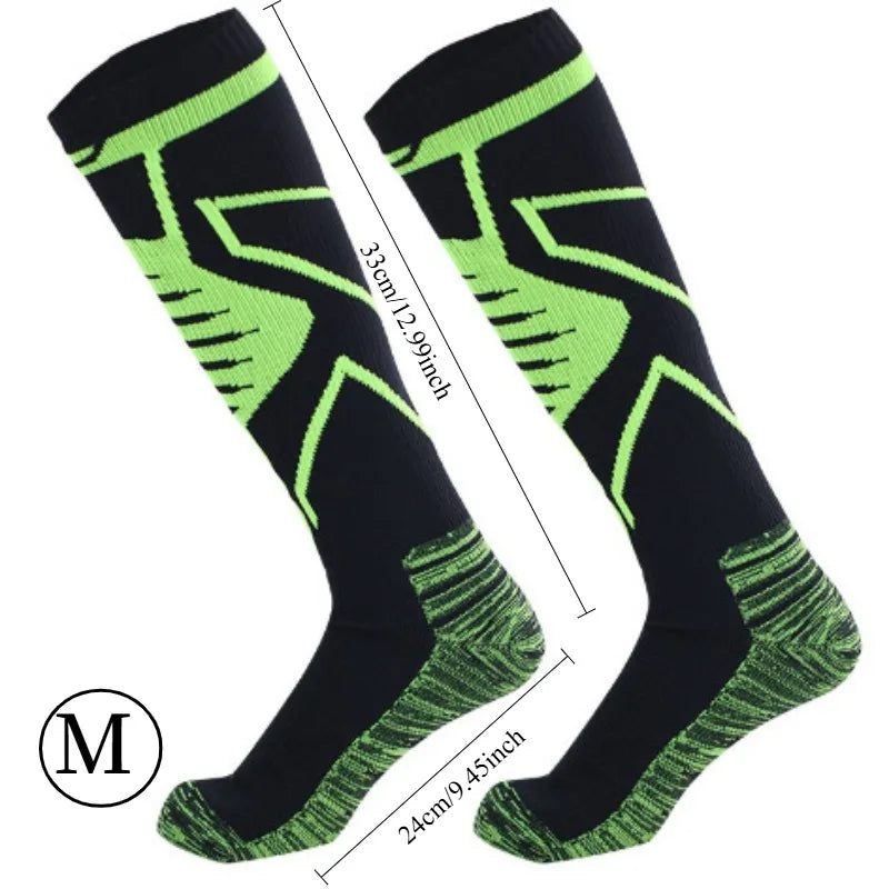 Men's Waterproof Knee-High Hiking Socks – Breathable, Anti-Slip, High Tube | Hiking, Trekking & Outdoor | M & L | 5 Styles