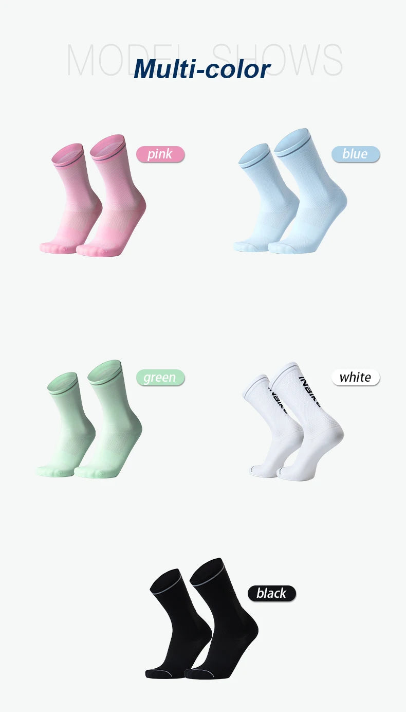 INBIKE Women's Toe-Separated Compression Running Socks | Moisture-Wicking Sport Socks for Running & Hiking