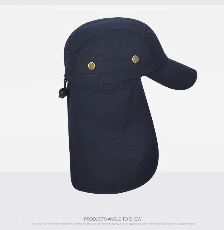 Outdoor Sun Hat Cap With Sun Protection and Neck Flap For Men And Women