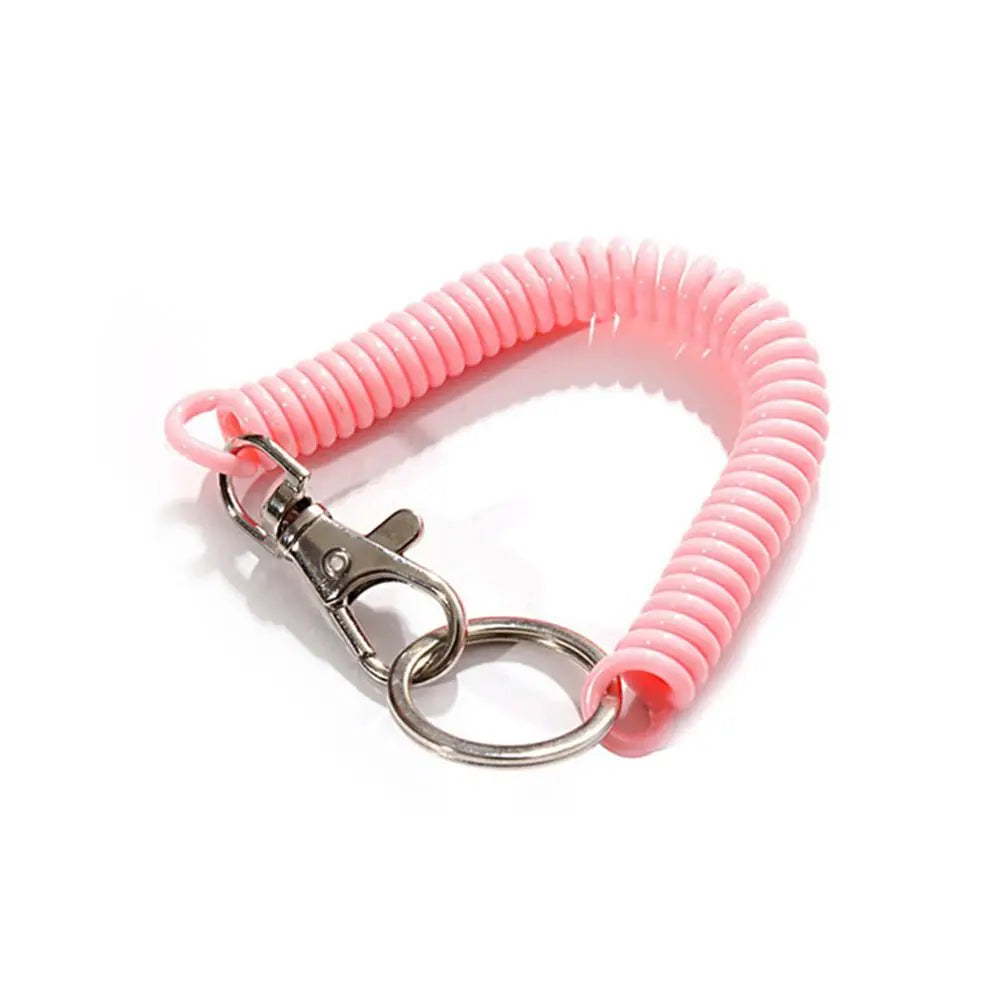 Elastic Coil Spring Wrist Keychain – Stretch Spiral Wristband Key Ring for Running, Gym & Outdoor Use | RUNGEAR
