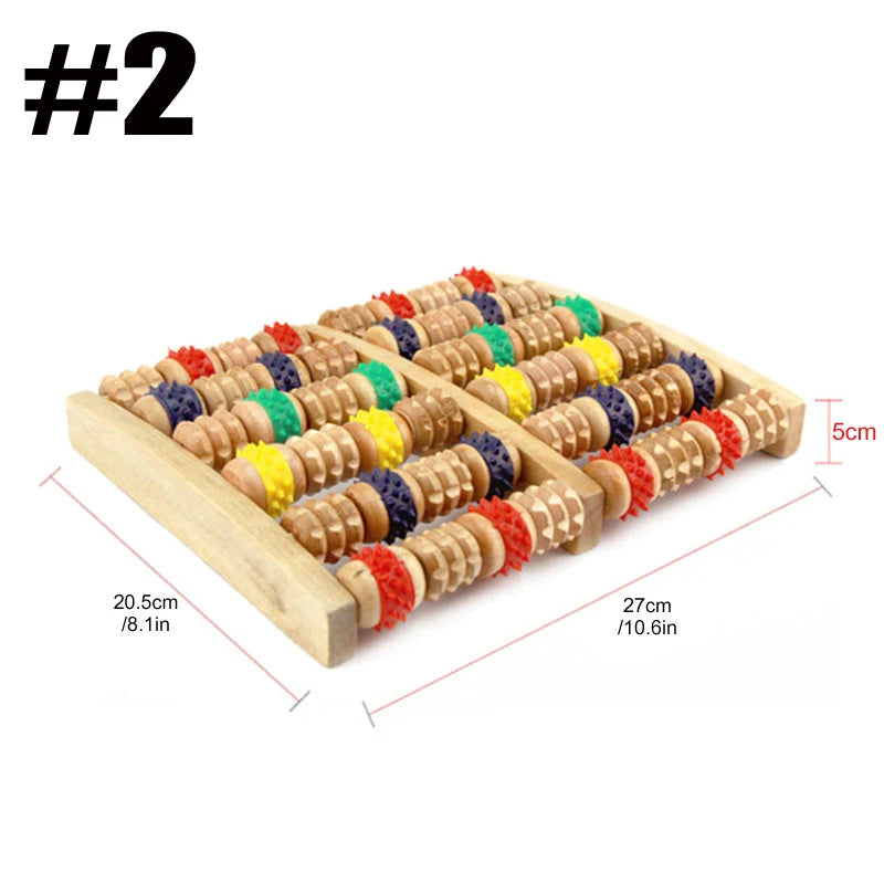 Wooden Foot Roller Massager | Plantar Fasciitis, Heel Spur & Arch Pain Relief