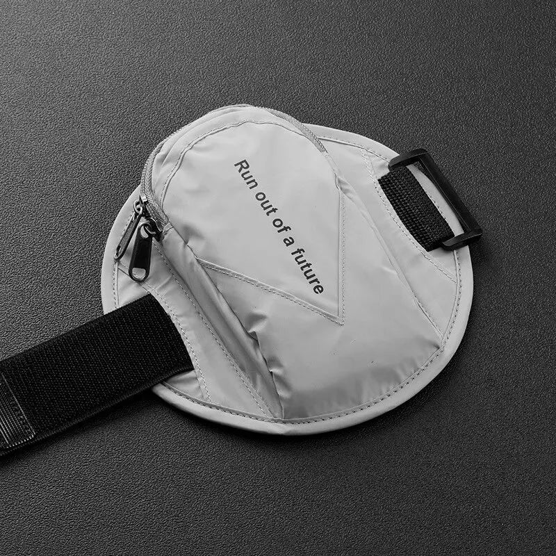 Circular Running Phone Armband – Reflective, Zippered Pouch, Adjustable Strap | Fits up to 6.5" | Night Running & Fitness | 5 Colours