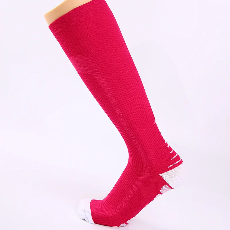 Compression Sock Accessories: Unisex Non-Slip, Knee-High Sports Compression Socks For Fitness / Rungear