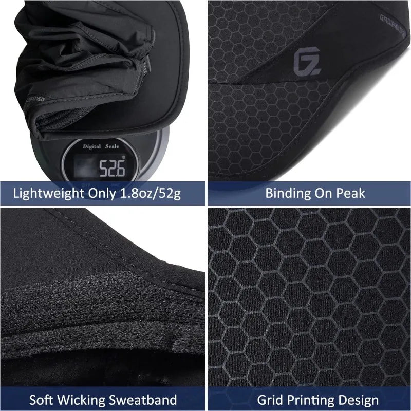 Summer Hat Gear: Unisex, Lightweight, Breathable, Quick Dry, Running Cap with Soft Brim / Rungear