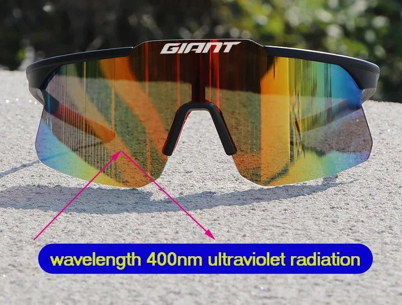 Running Sunglasses Gear: 2025 GIANT UV400 Protection, Anti-Fog, Sports Sunglasses with Case / Rungear