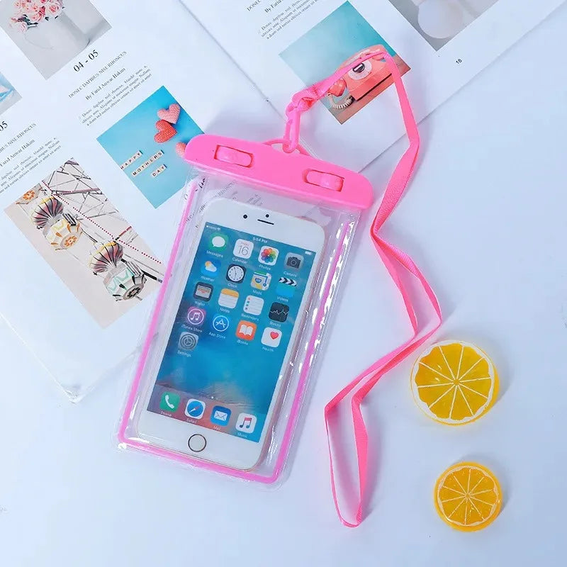 Waterproof Phone Pouch – Universal Dry Bag Case for Swimming, Diving & Beach (up to 6")