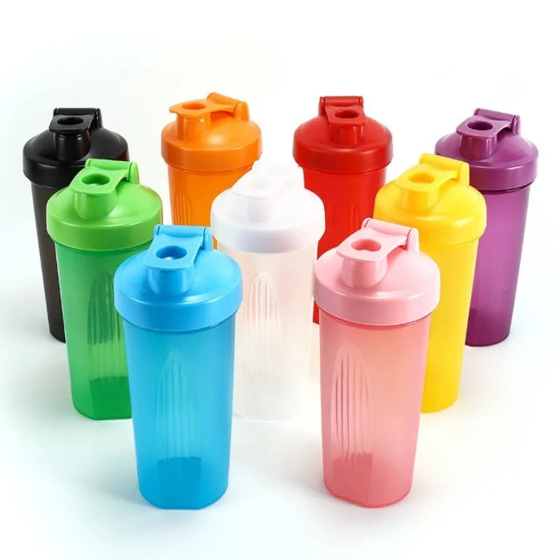 600ml Sports Protein Shaker Bottle – Lightweight Portable 20oz Plastic Shake Cup for Gym, Running & Fitness | RUNGEAR