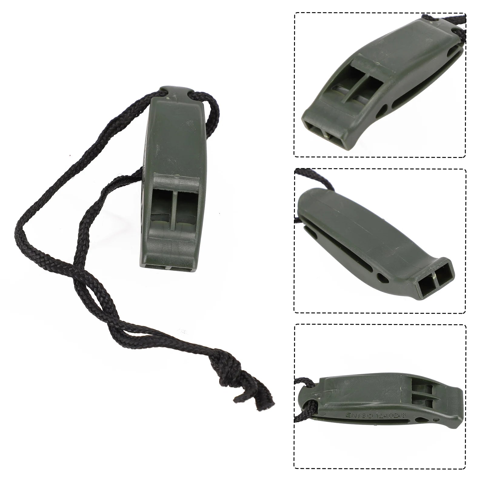 Dual-Frequency Safety Whistle – Pealess, Loud, Waterproof-Ready | Scuba Diving, Kayaking & Emergency Safety | Orange & Black