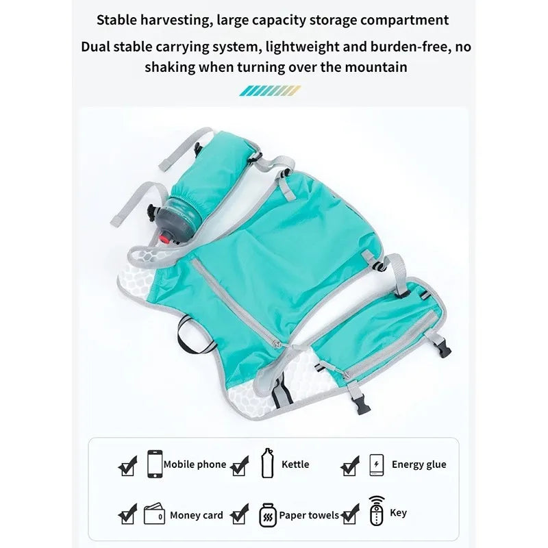 Ultralight Running Hydration Vest | Breathable Unisex Pack for 500ml Bottle — Running, Hiking & Cycling