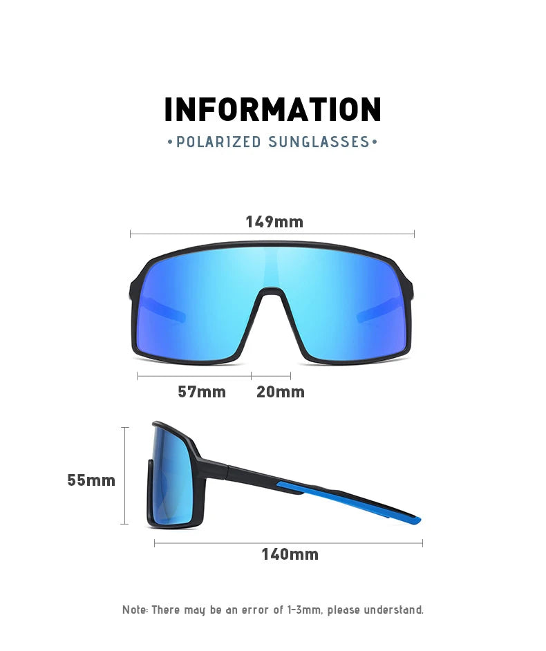 Sunglasses Gear Accessories: Unisex Large Frame UV400 Polarized Sports Sunglasses TR90 / Rungear
