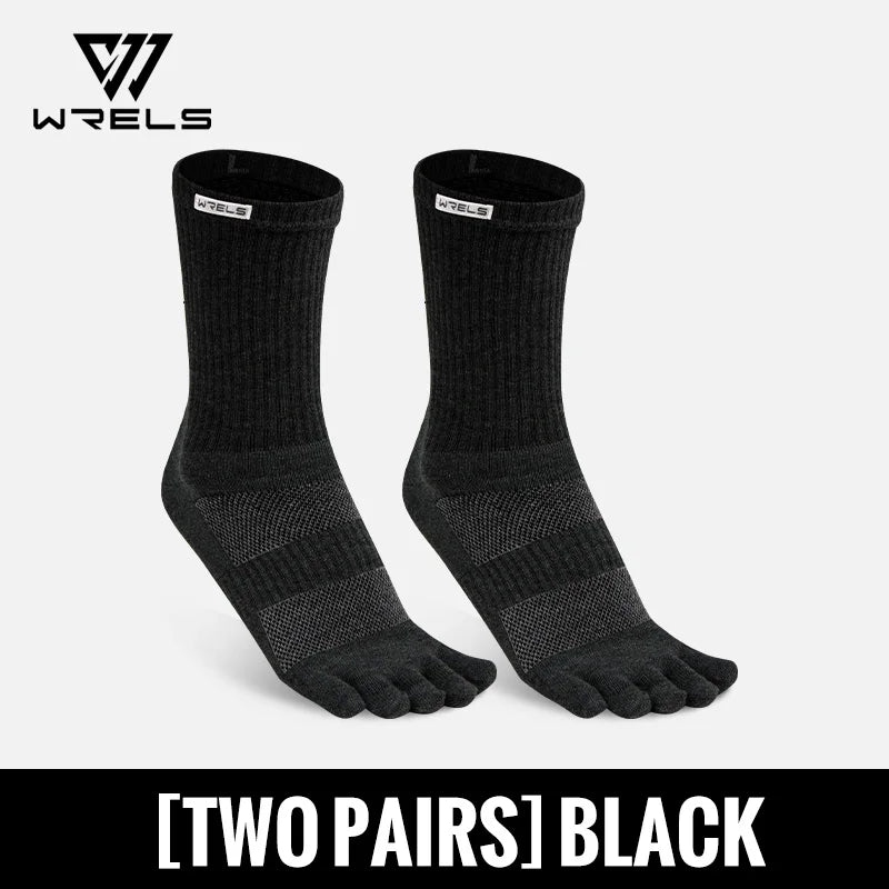 Five Finger Toe Socks | Arch Support Running Socks with Moisture-Wicking Cotton | 1, 2 or 3 Pairs