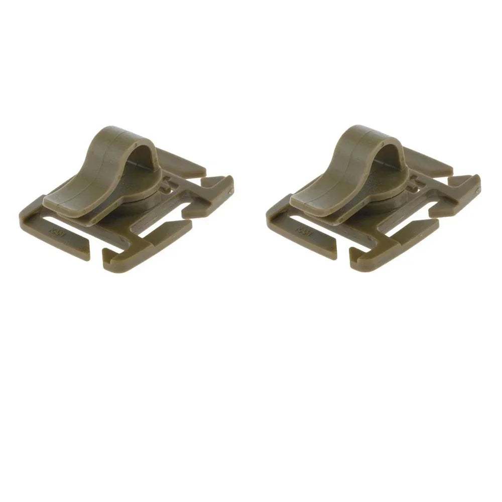 Rotatable Hydration Tube Webbing Clips – 2 or 4 Pack Hose Holder for Running & Hiking Packs
