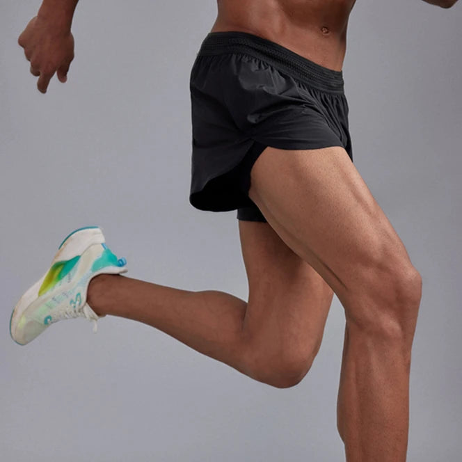 Men's Quick-Dry Apparel: Lightweight, Athletic 3-Inch Marathon Shorts with Built-in Liner Waist Pocket for Trail, Running / Rungear