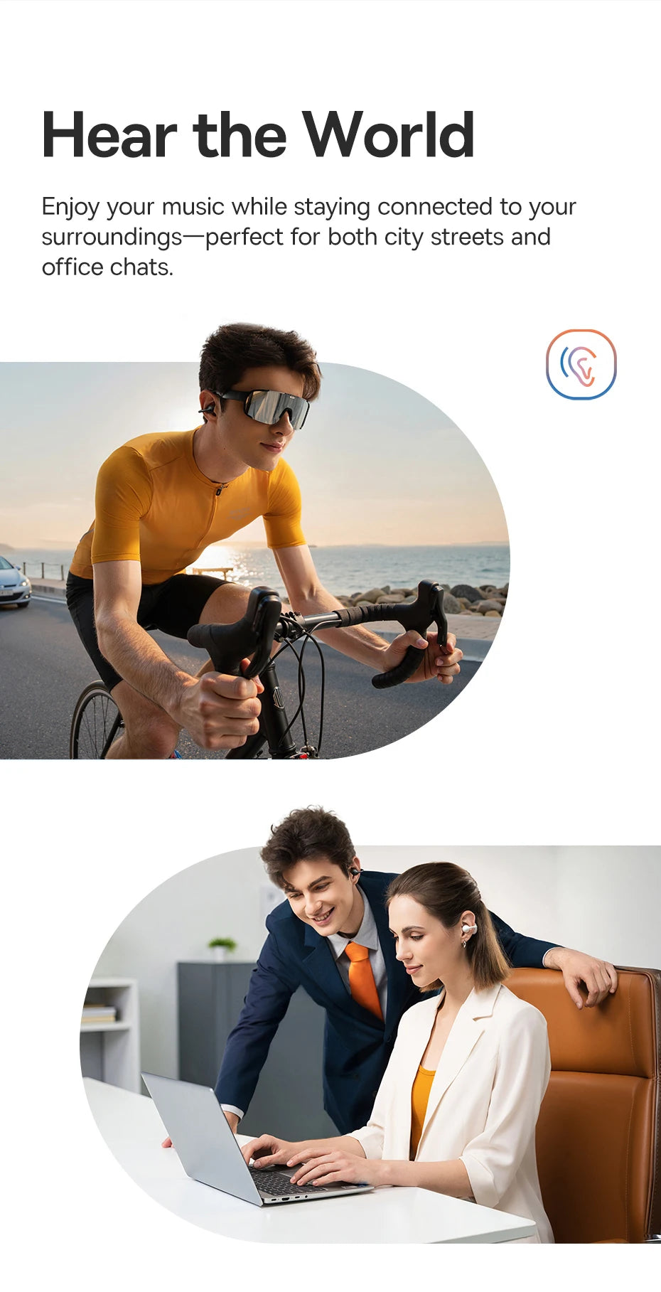 Running Tech Gear: Baseus BC1 Ear Clip Earbuds, Open Ear Wireless Earphones, Bluetooth 6.0 Clip On, 4-Mic Super Bass IP55 / Rungear