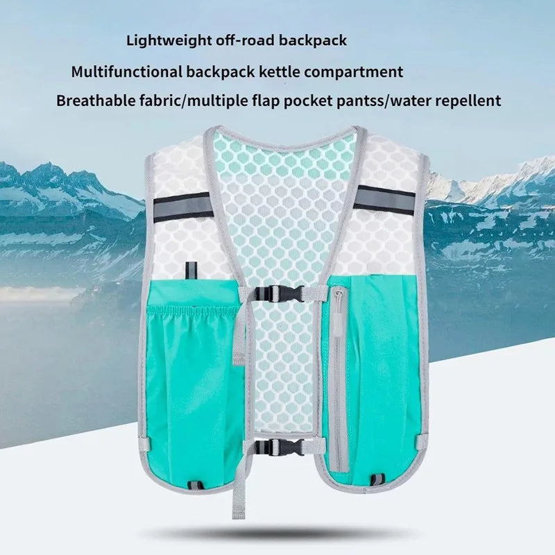 Ultralight Running Hydration Vest | Breathable Unisex Pack for 500ml Bottle — Running, Hiking & Cycling