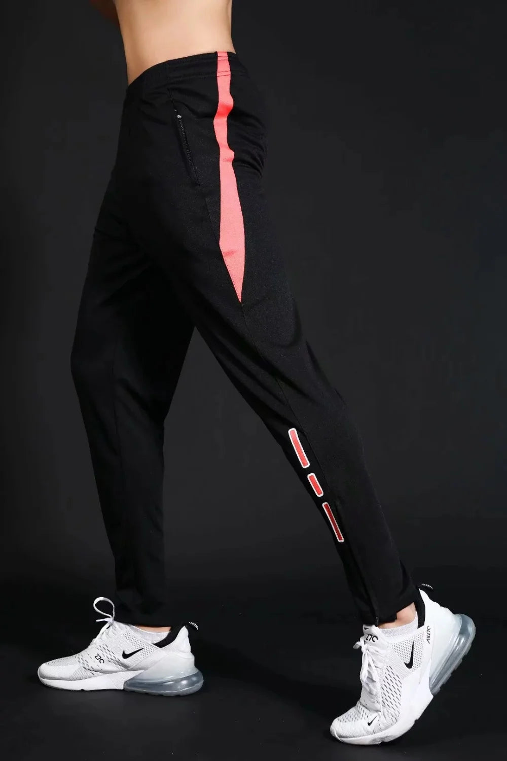 Men's Quick-Dry Running Trackpants – Slim Fit, Elastic Waist | Gym & Training