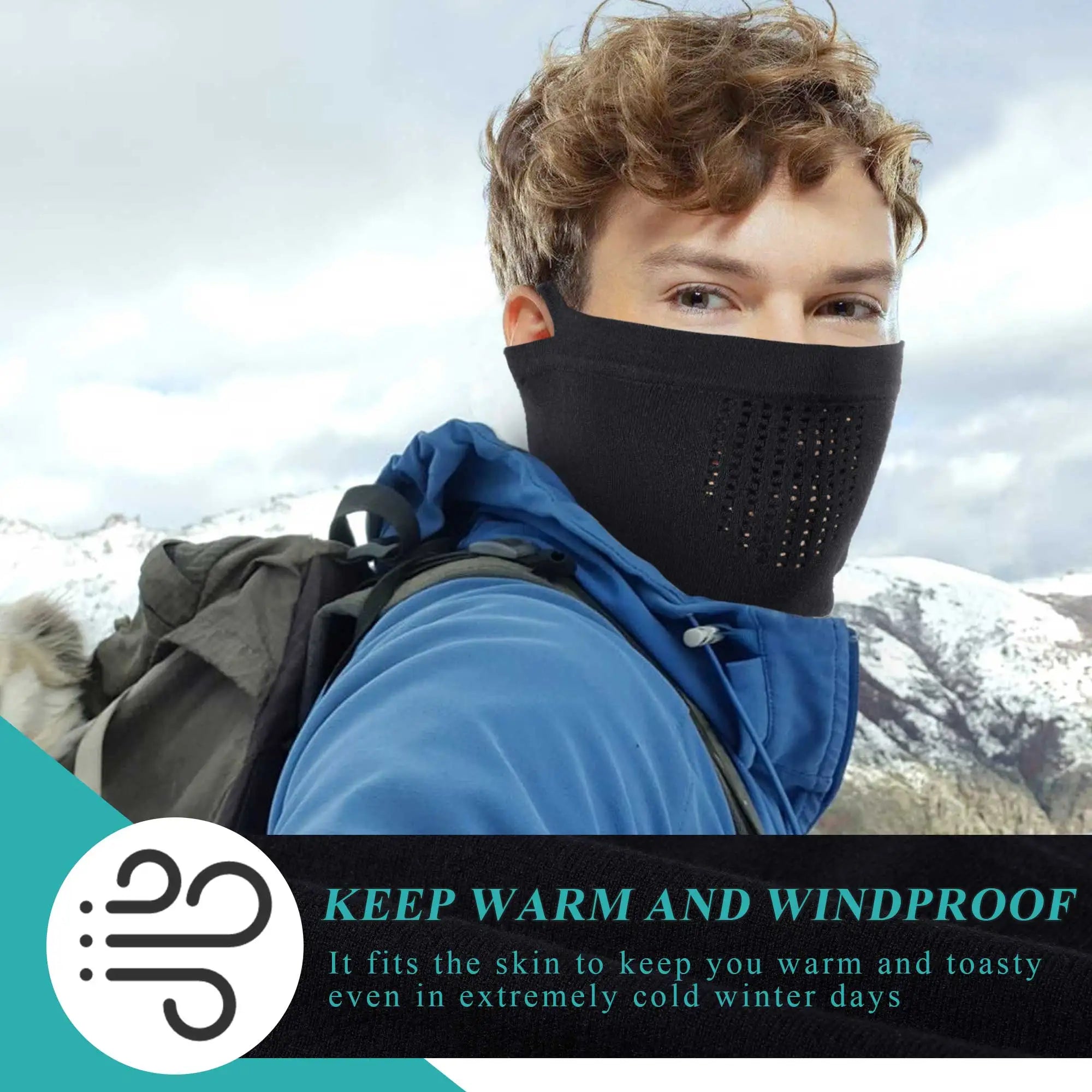 Winter Hat Accessories: Unisex, Cold Weather, Windproof, Bandana Face Cover Mask for Sports Cycling Snowboard Hiking / Rungear