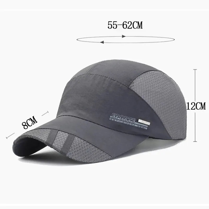 New Spring Outdoors Breathable Quick Dry Travel Sports Baseball Sun Hat Cap