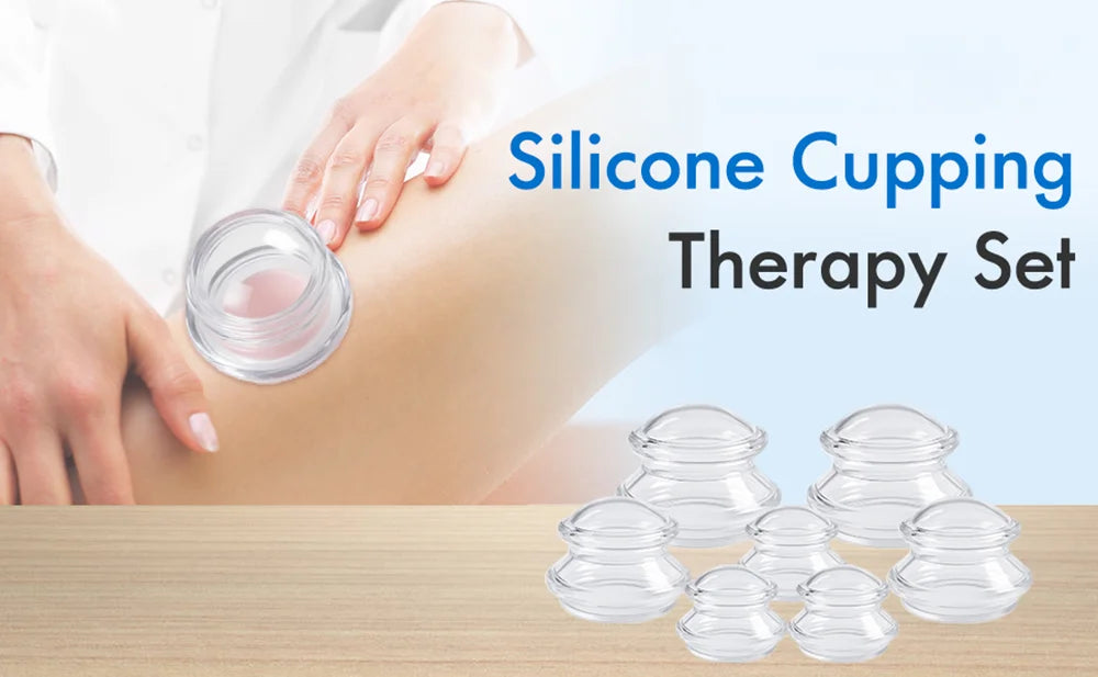 Silicone Cupping Therapy Set (7PC) – Professional Massage Cups for Recovery & Cellulite | RUNGEAR