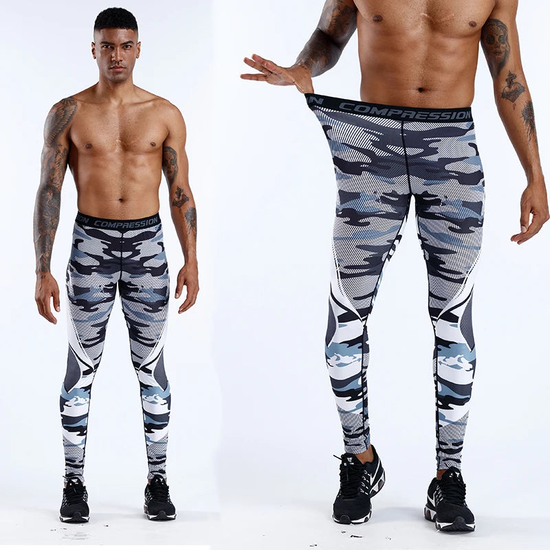Men's Compression Apparel: Casual Compression Workout Sports Leggings Pants / Rungear