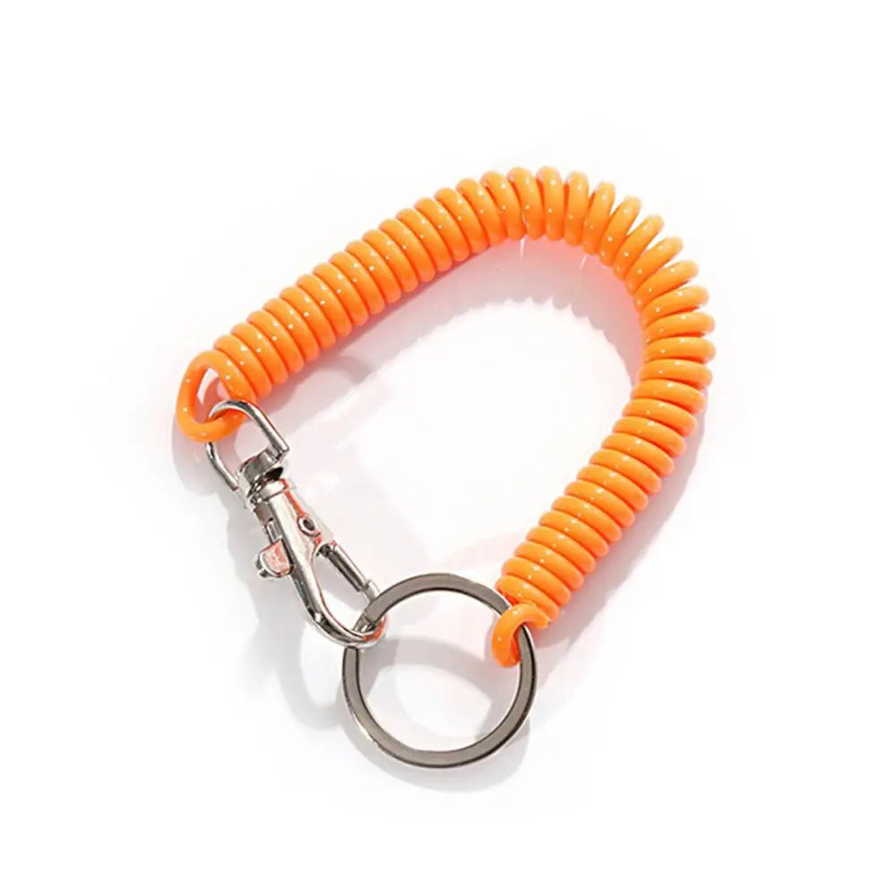 Elastic Coil Spring Wrist Keychain – Stretch Spiral Wristband Key Ring for Running, Gym & Outdoor Use | RUNGEAR