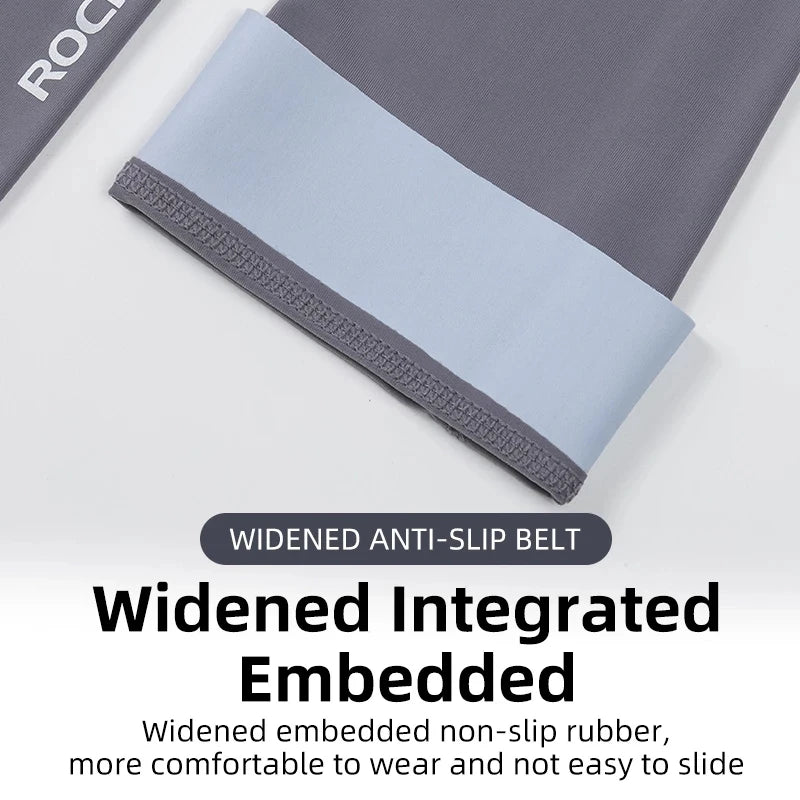 Compression Apparel Gear: ROCKBROS Breathable, Quick-Dry UV Protection Ice Fabric Sports Arm Sleeves / Rungear