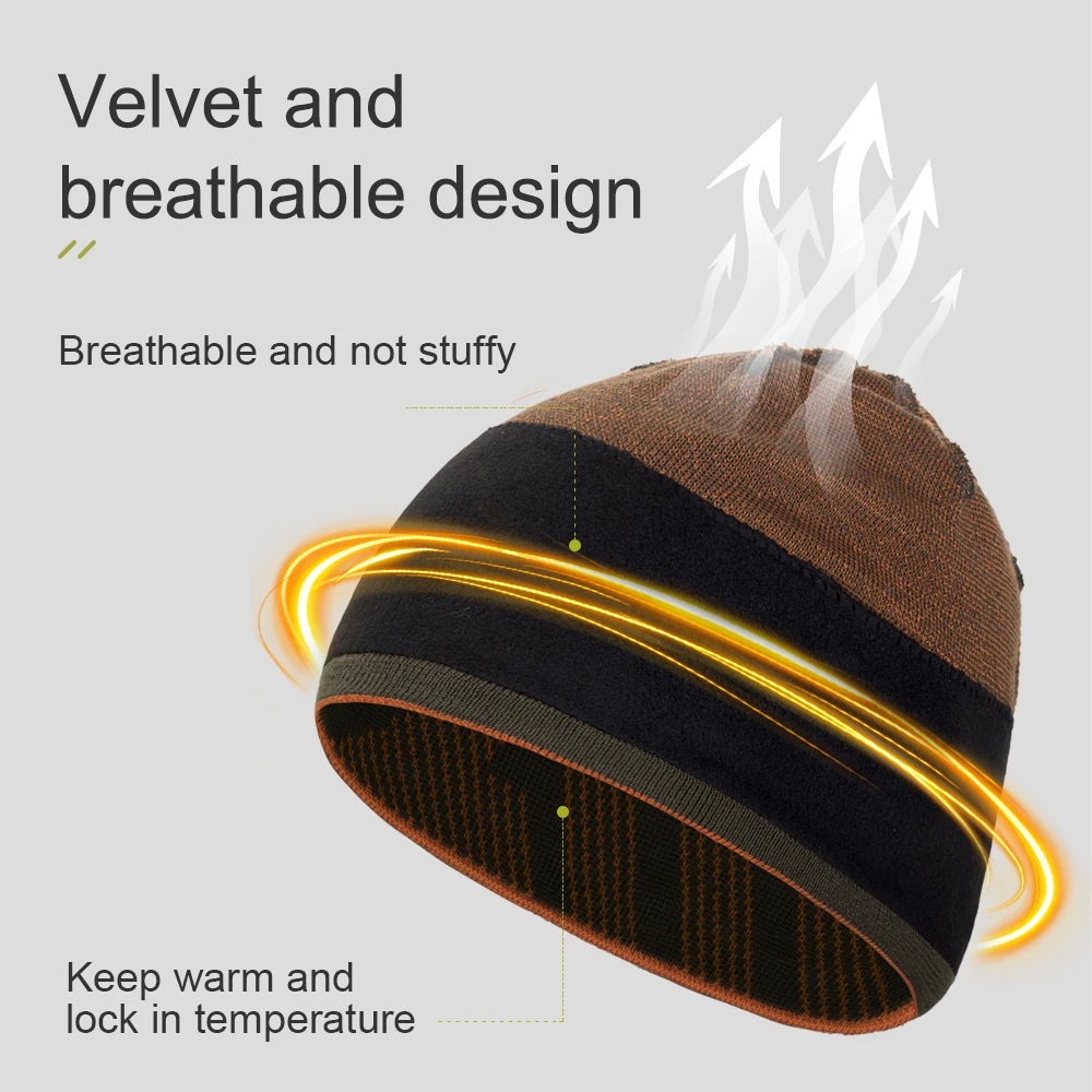 AONIJIE Unisex Winter Wool Beanie – Soft, Warm Knitted Hat for Running, Cycling & Outdoor Sports