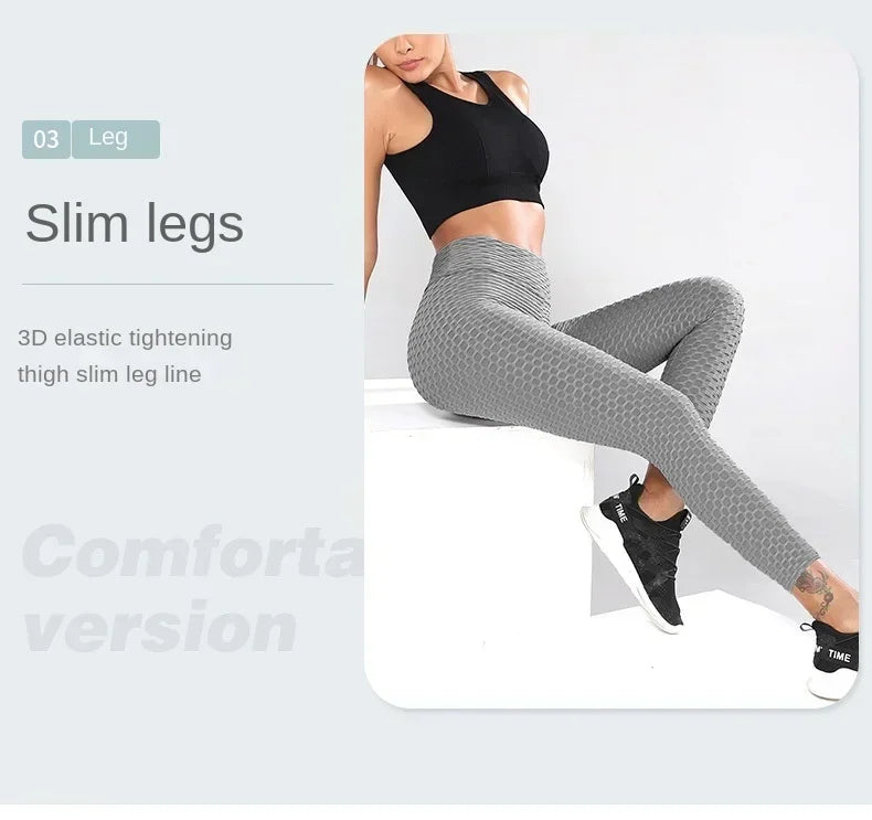 Women's High Wasted Non-Slip Tummy Control Compression Fitness Running Hiking Legging Pants