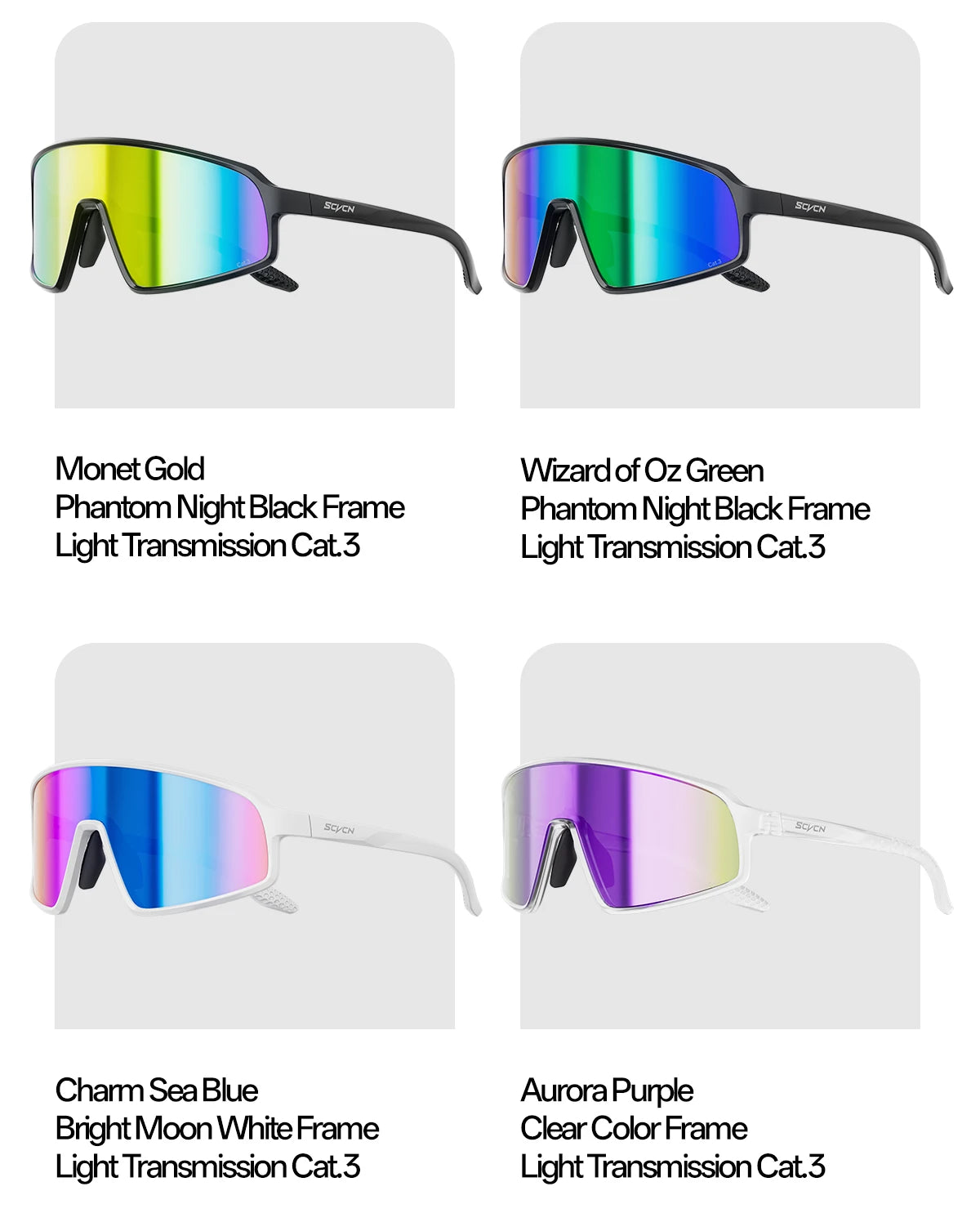 Running Sunglasses Gear: SCVCN New Large-Frame Outdoors Sports Running Sunglasses UV400 / Rungear