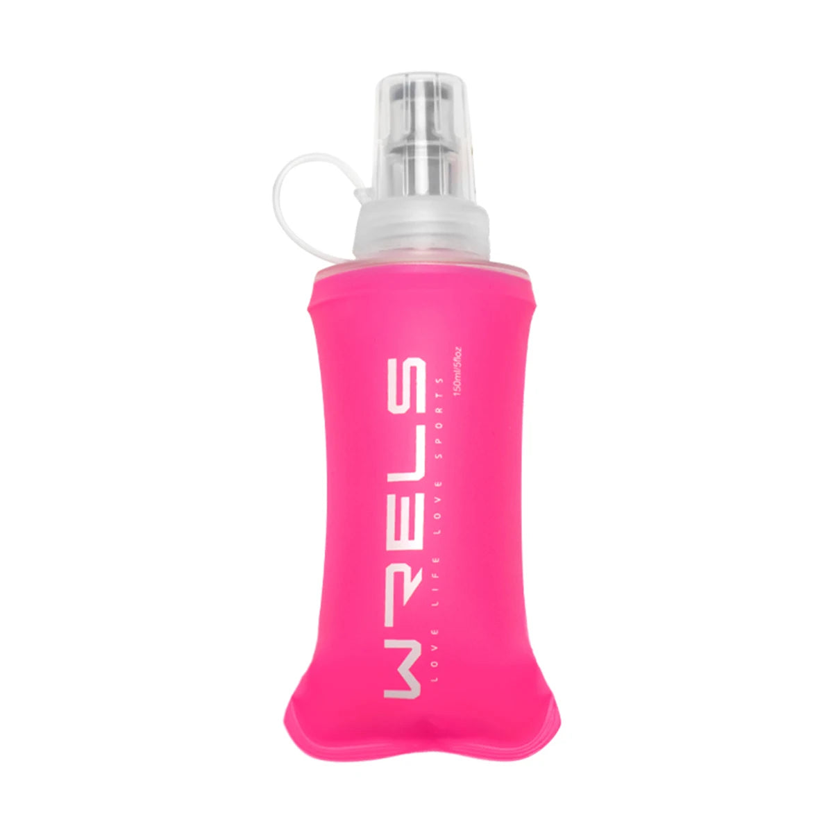 WRELS BPA Free Soft Water Bottle Folding Bag Flask Outdoor Running Hydration Pack