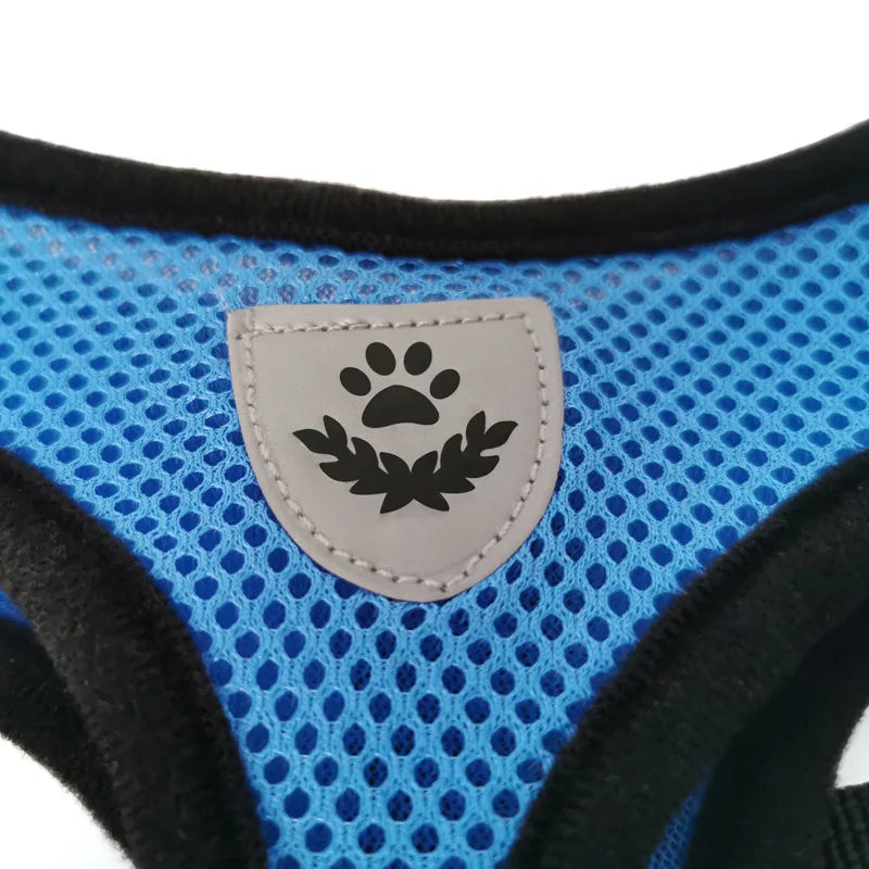 Breathable Mesh Dog & Cat Harness | Reflective, Quick-Release | Small to Medium | 6 Colours