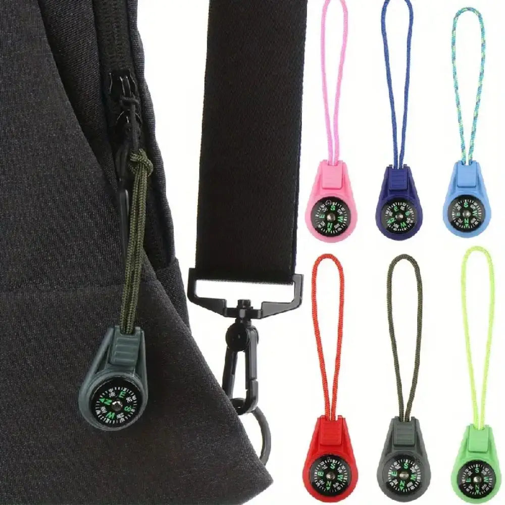 Running Trail Accessories: Waterproof, Durable, Mini Multifunctional Pocket Survival Compass For Hiking / Rungear