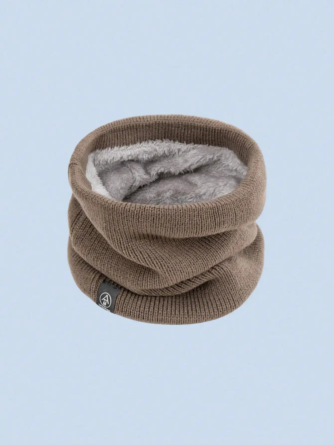 Fleece-Lined Knit Neck Gaiter | Unisex Winter Neck Warmer for Running, Hiking & Cycling