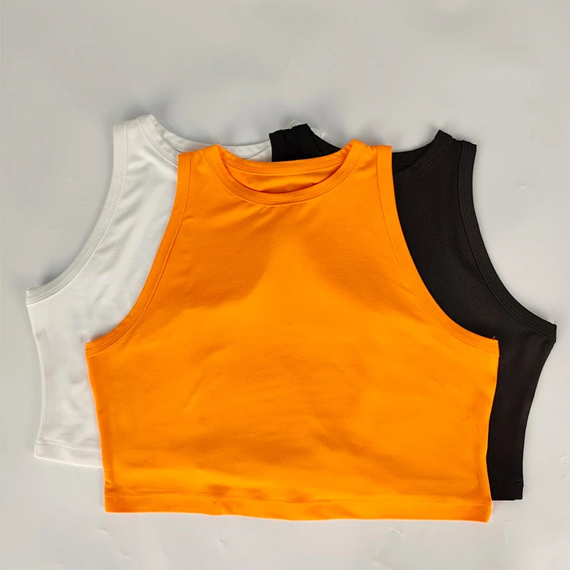 Women's Running Clothing: Seamless Knit, Workout Breathable, Crop Top, Tank Top Without Pads / Rungear
