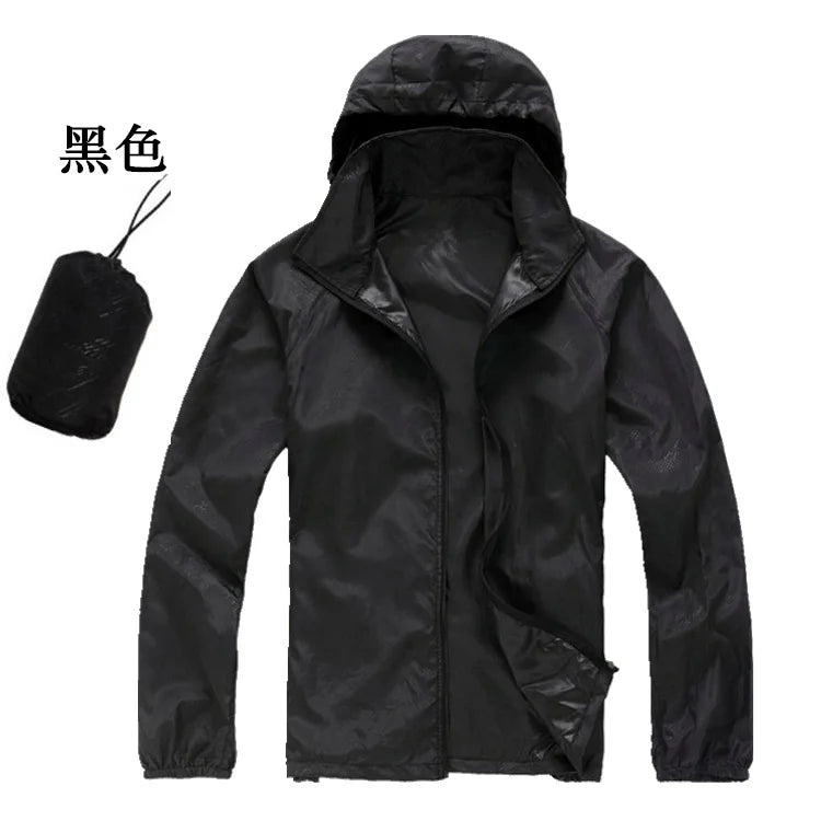 Running Apparel: Unisex, Waterproof, Lightweight, Quick-Dry, Hooded Thin Windbreaker / Rungear