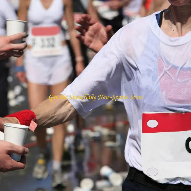 Running Accessories: 4PC Race Number Holder Clips - Sports Bib Fasteners For Competitions / Rungear