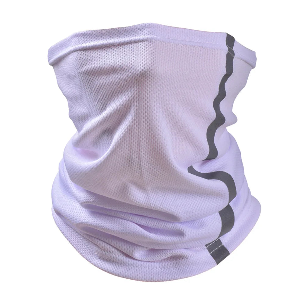 Reflective Running Gear: Neon Safety, UV Protection, Wind Protection Neck Gaiter / Rungear