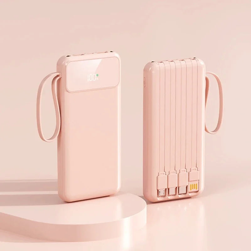 Tech Gear Accessories: 50000mAh 4-in-1 Large Capacity Power Bank With Built-in Cable / Rungear