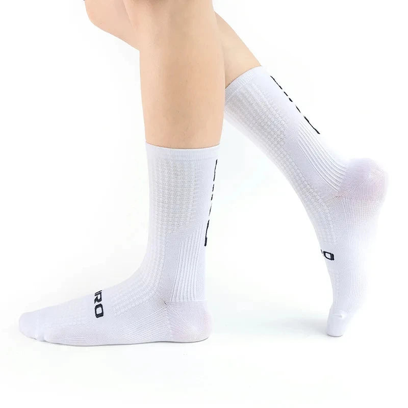 Compression Sock Apparel: 1 PR Men's Knee-High Sports Compression Socks Cycling, Hiking, Running, All Sports / Rungear