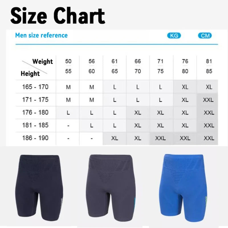 Men's Compression Running Shorts with Pockets | Quick-Dry Nylon-Elastane Athletic Shorts