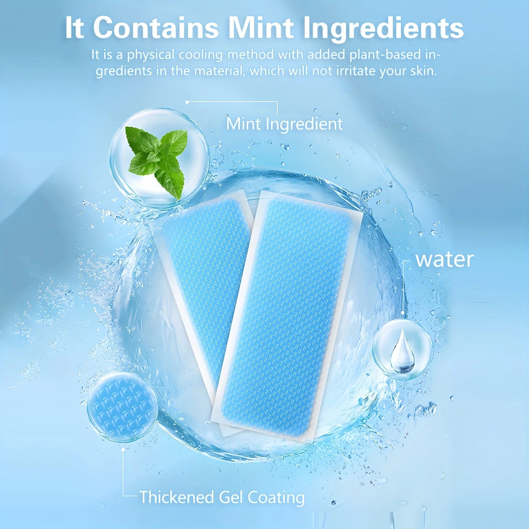 Cooling Gel Patches – Instant Physical Cooling Sheets for Fever, Heatstroke & Summer Relief | Adults & Kids