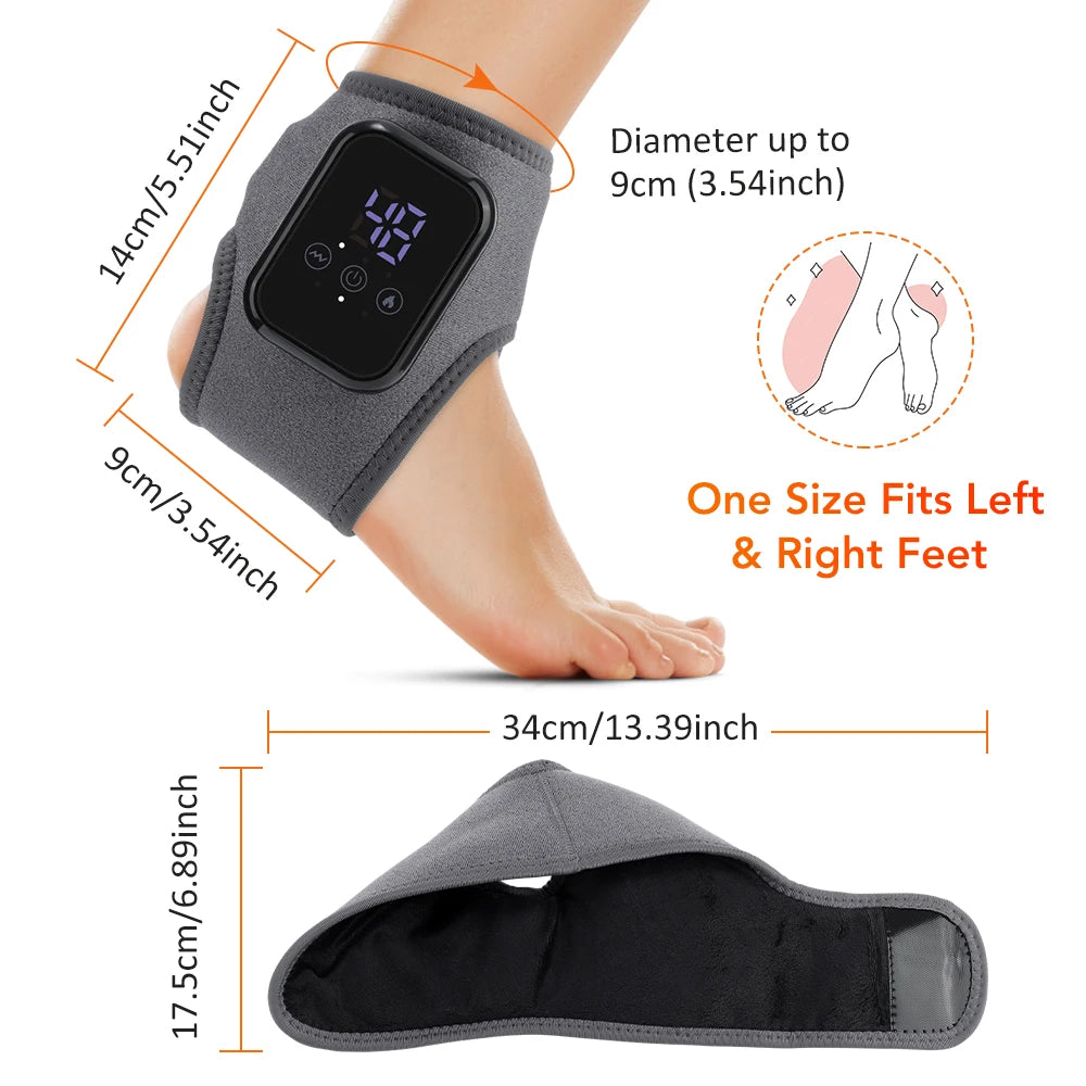 Electric Heating Wrist Brace Vibration Massage Hot Compress Ankle Wrap And Hand Protector Rechargeable Wristband
