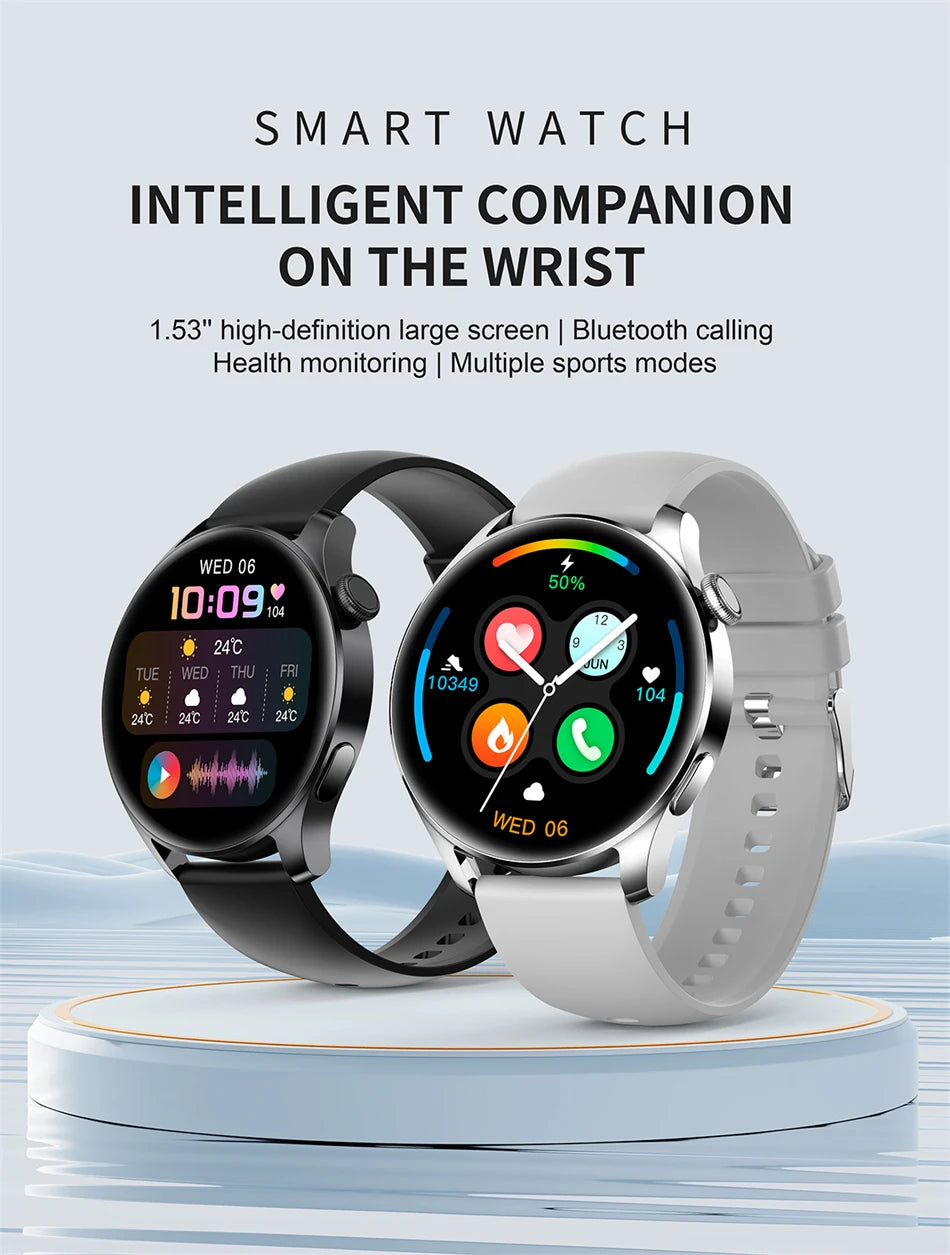 Tech Accessories Gear: 2026 New Smart Watch For Men HD AMOLED Screen, GPS, Motion Heart Rate, Bluetooth, Calls / Rungear