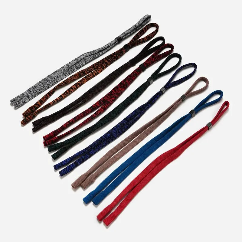 Running Sunglasses Gear: Unisex Anti-Slip Eyeglasses Cord , 10 Coloured Glasses Lanyard For Outdoors / Rungear