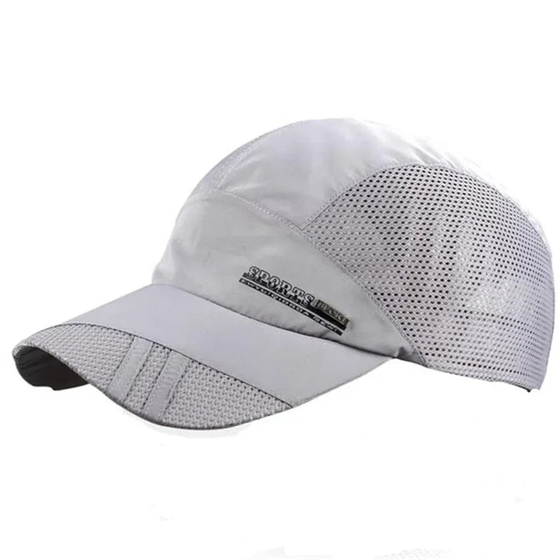 Quick-Dry Breathable Mesh Running Cap – Adjustable Baseball Visor | Sun Protection | Unisex