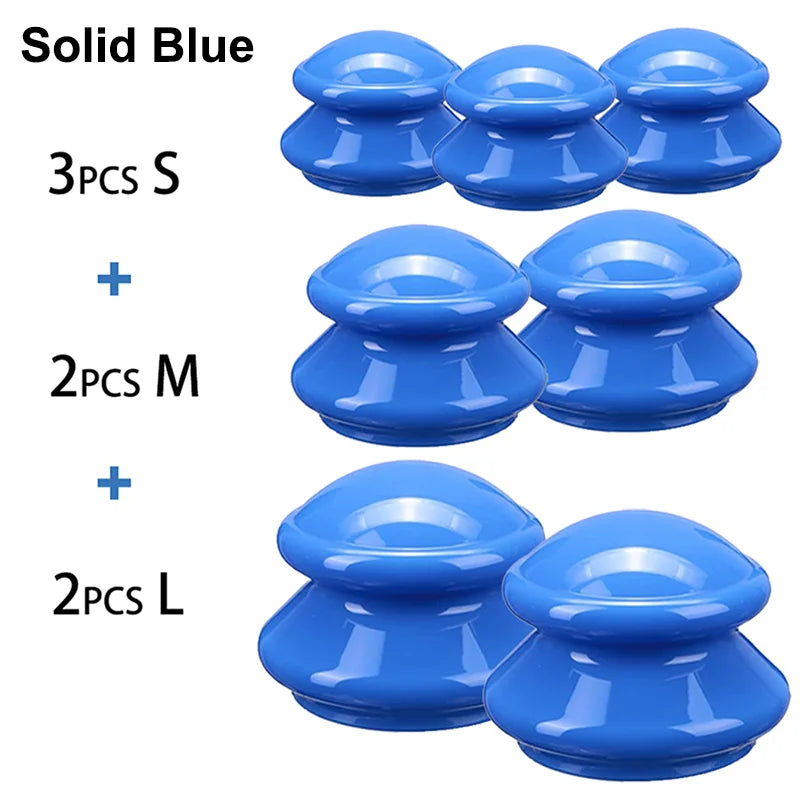 Silicone Cupping Therapy Set (7PC) – Professional Massage Cups for Recovery & Cellulite | RUNGEAR