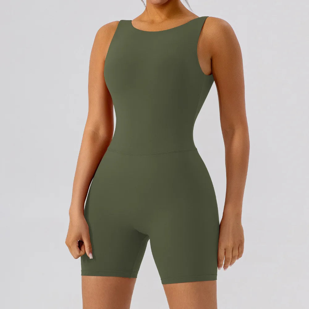 Women's Activewear Apparel: Fitness Sports Jumpsuits Workout Outfit, Push-Up Activewear / Rungear