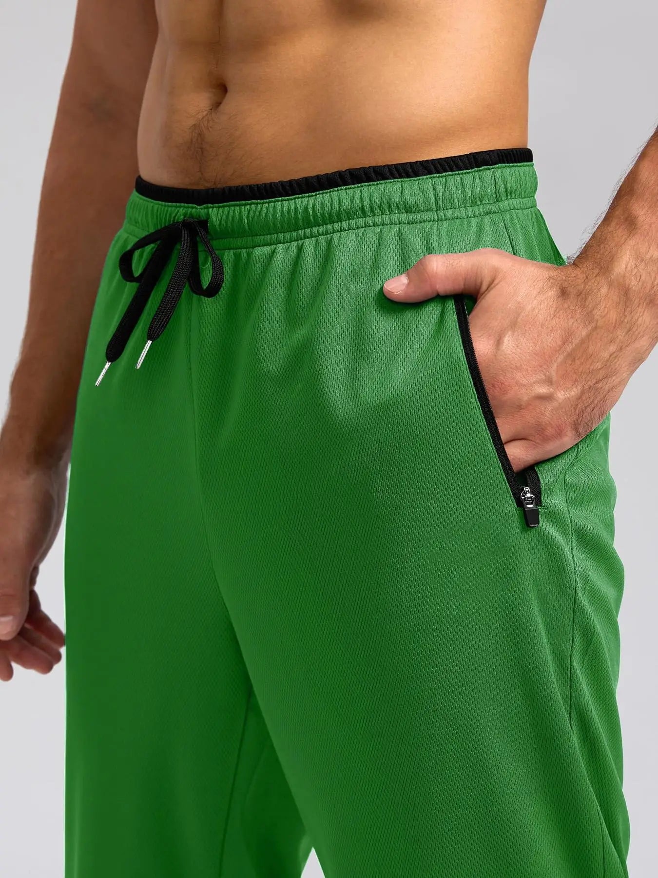 Men's Quick Dry Apparel: Breathable, Lightweight Activewear Pants with Elastic Waist And Zipper Pockets / Rungear