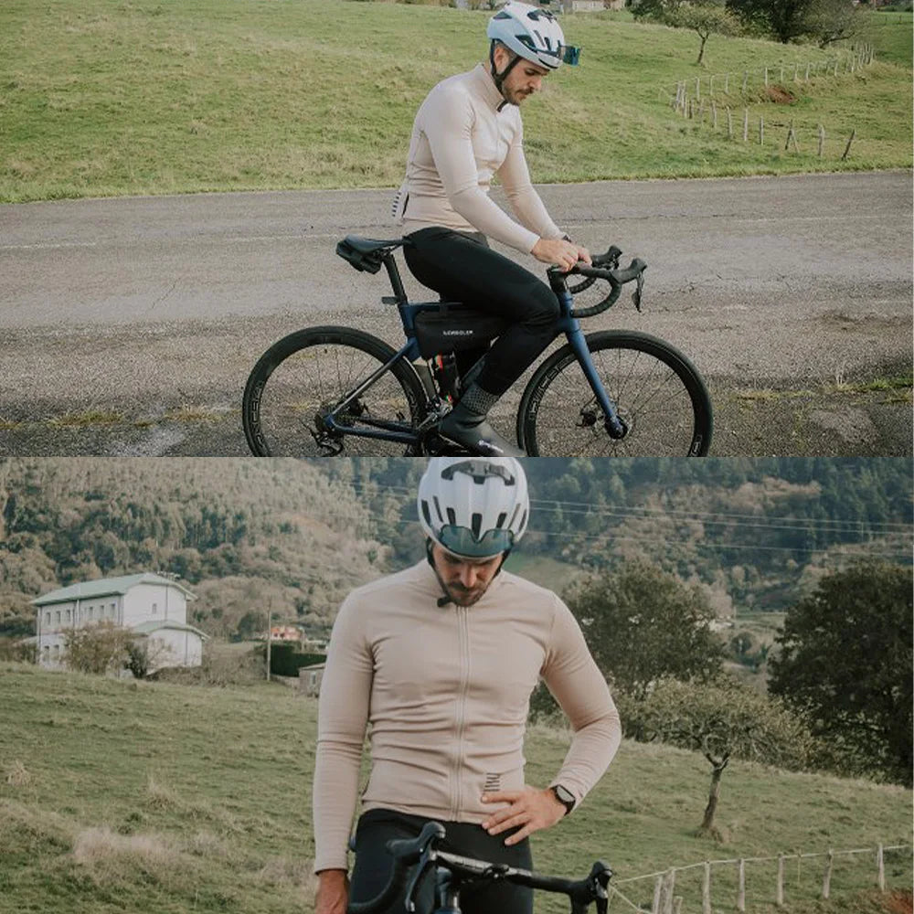 Winter Men's Apparel: YKYWBIKE Warm Long Sleeved, Thermal Fleece Lined Jacket For Winter And Autumn / Rungear