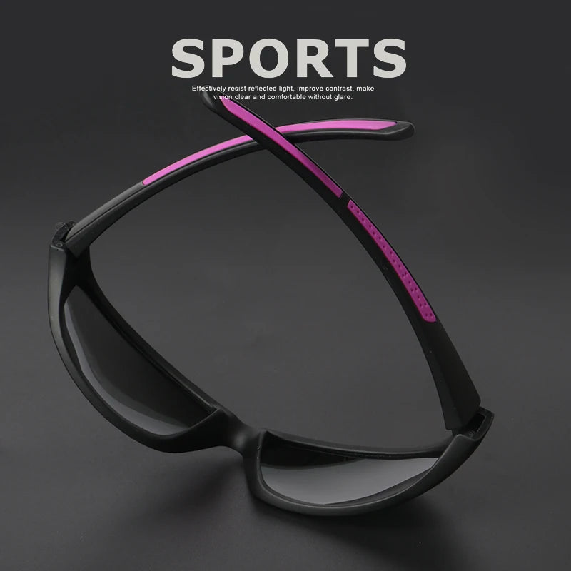 Sunglasses Running Gear: Unisex, Polarized TAC Lens, Anti Glare, Soft Silicone, Non-Slip, Temple Outdoor Eyewear UV400 / Rungear
